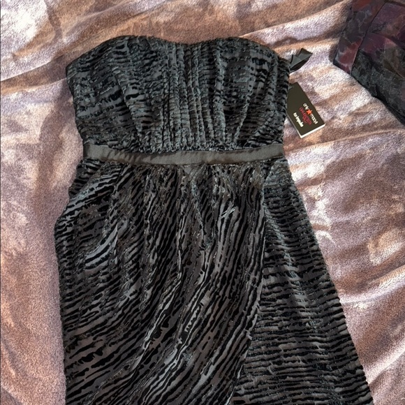 Macy's Black Strapless Sheath Cocktail Dress - Picture 1 of 6